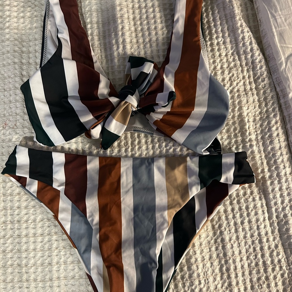 Striped Women’s two piece Swimsuit